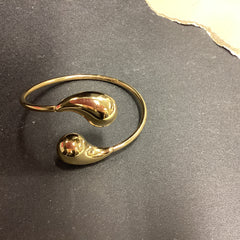 Gold Droplet Bangle