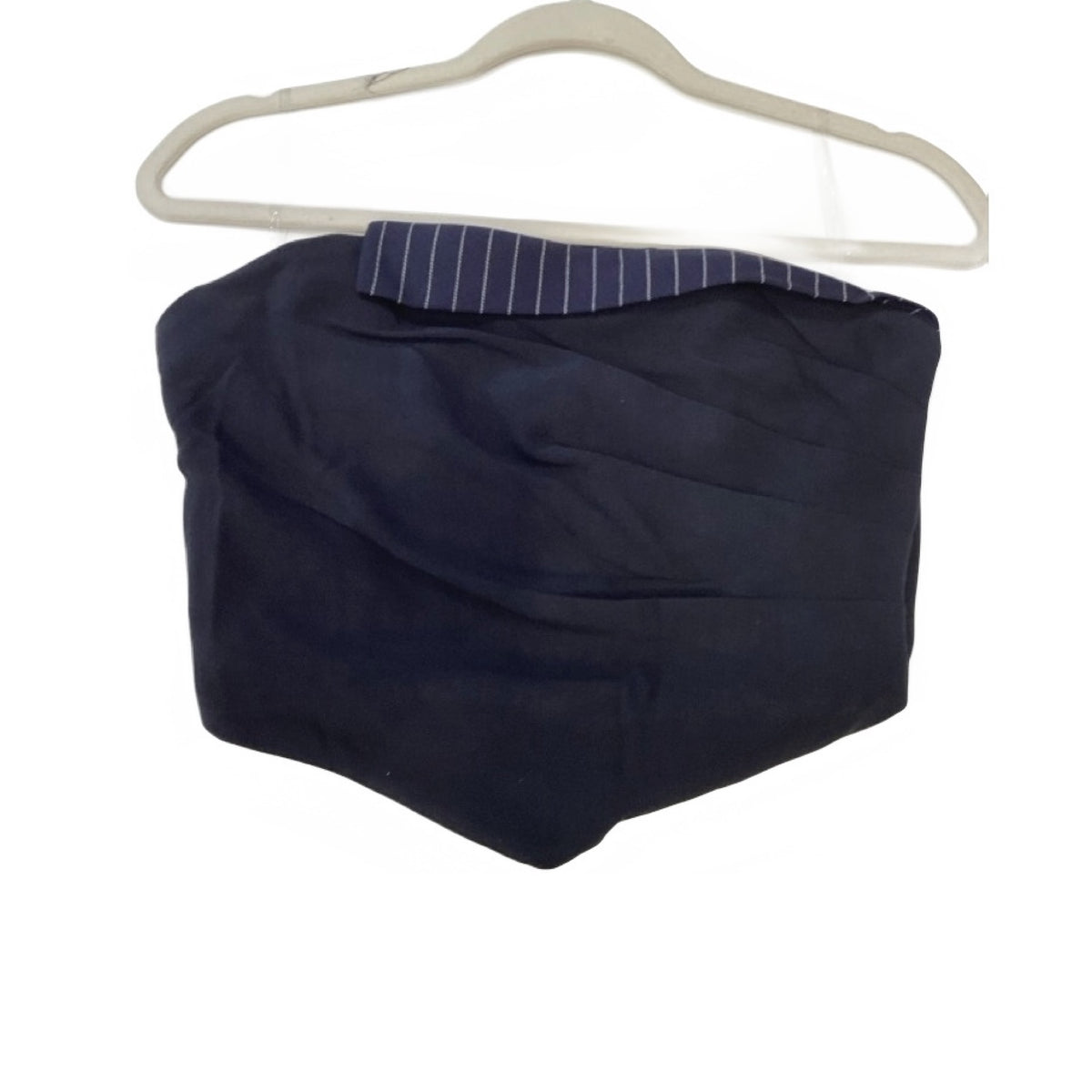 Miss8 Navy Pinstriped Tube Top