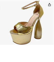 LEMONADE GOLD HEELS