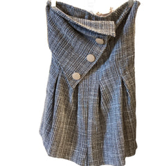Kaylee Kollection Sleeveless Green and Gold Tweed Romper