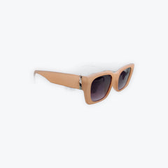 Sunglasses (peach) w/ gold stripe