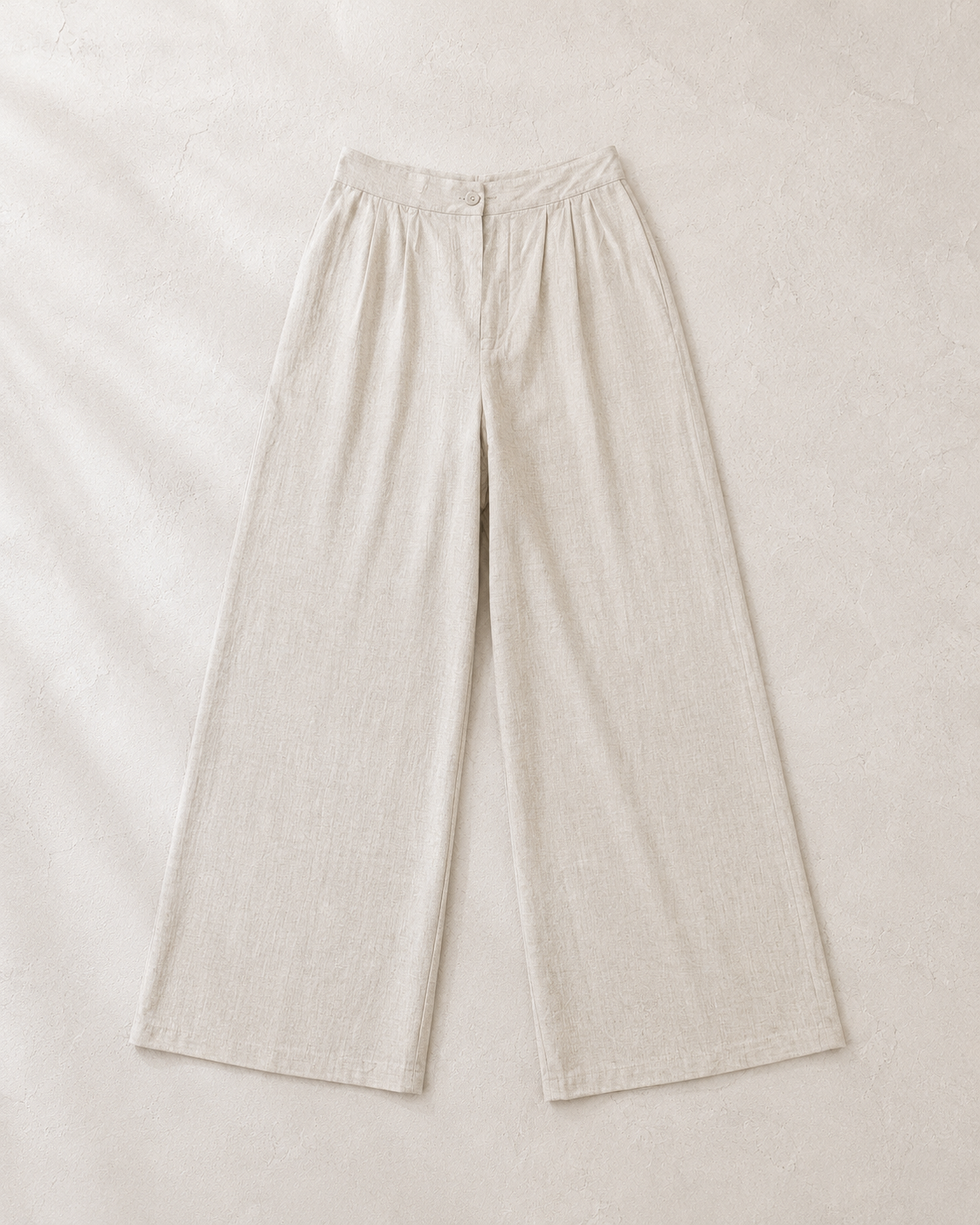 Mulla Beige Linen  Pants